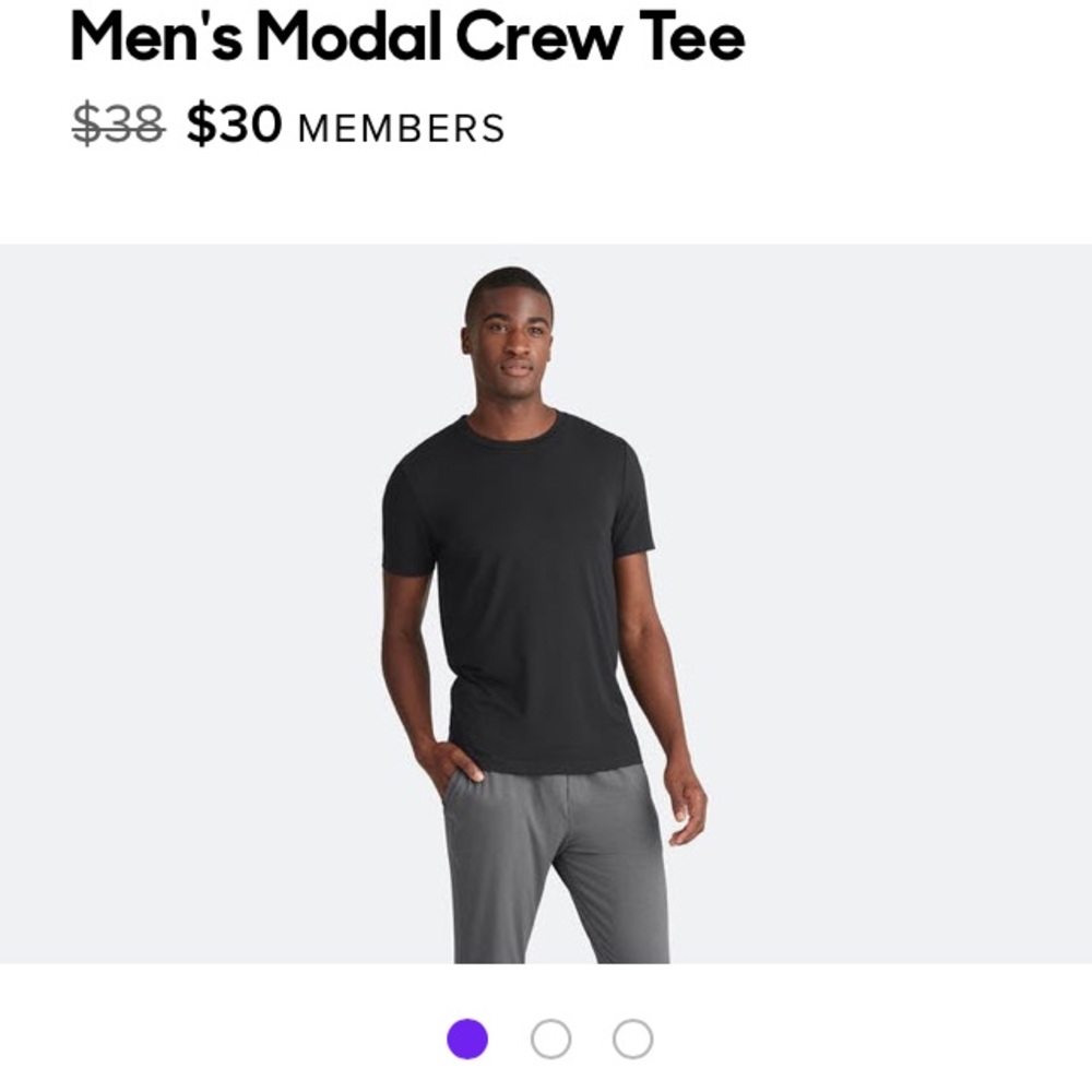 NWOT MeUndies Men’s Modal Tees (2), size Large